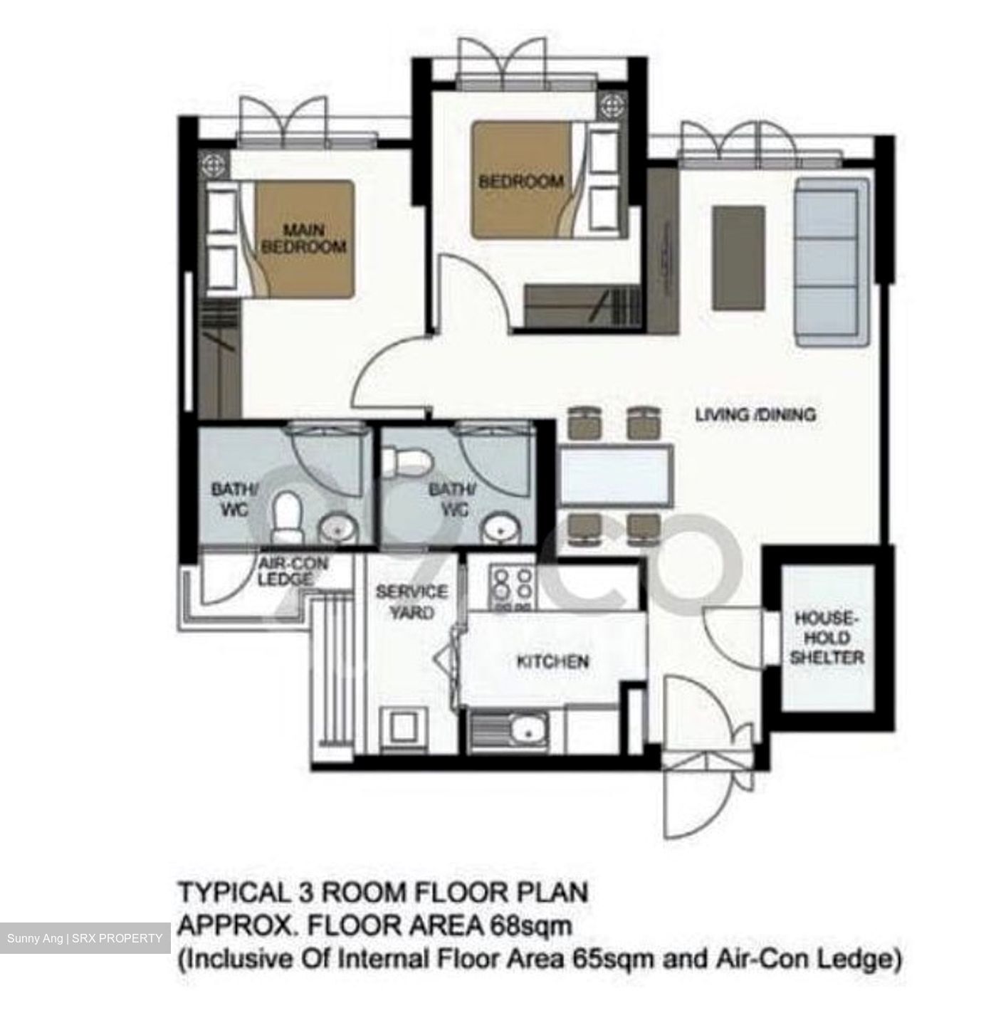 Blk 438B West Edge @ Bukit Batok (Bukit Batok), HDB 3 Rooms #587681541